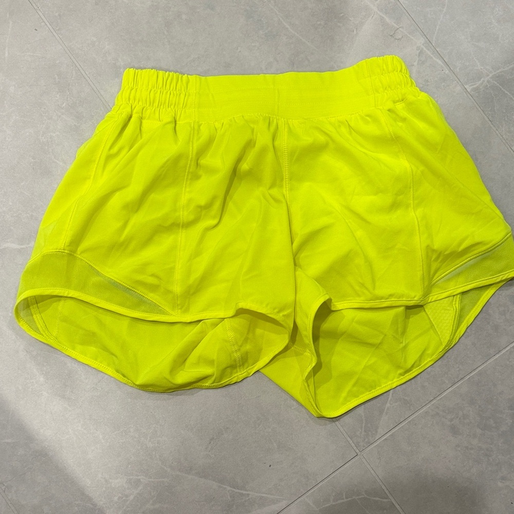 Lululemon Athletica Neon Yellow Athletic Shorts